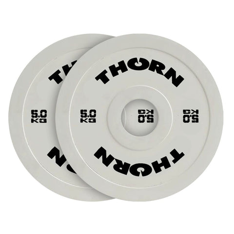 Hantelscheiben-Set gummiert 2 x 5kg - Friction Change Plates - THORN+fit Schweiz